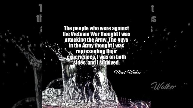 Mort Walker: The people who were against the Vietnam War thought I w...... смотреть онлайн