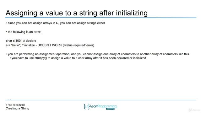 65 Defining a String смотреть онлайн
