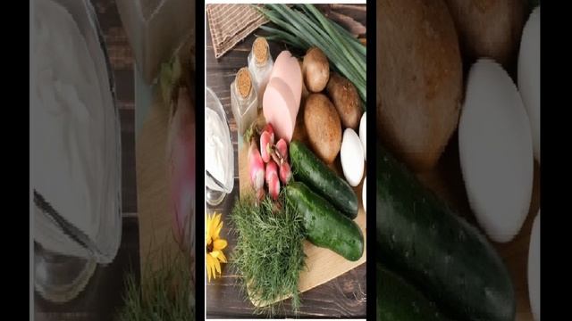 Классическая окрошка с уксусом смотреть онлайн