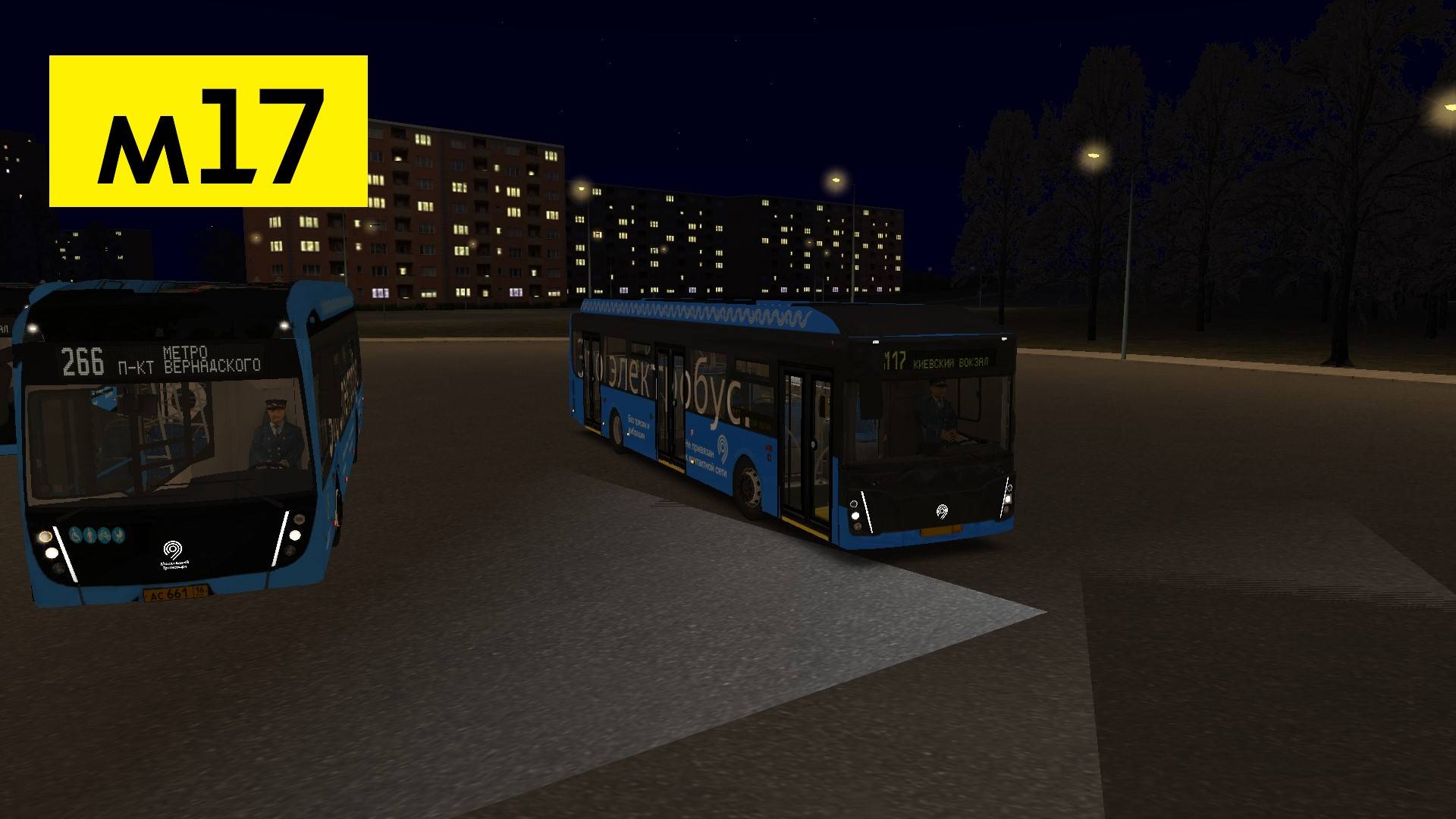 OMSI 2: Электробус №М17 Киевский вокзал - Метро Озёрная смотреть онлайн