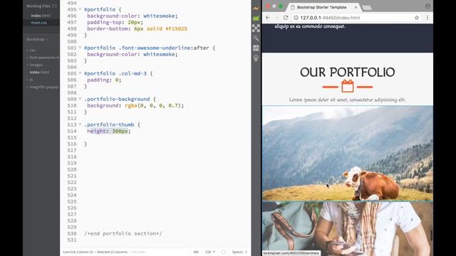 Bootstrap Theme 32 - Portfolio CSS смотреть онлайн