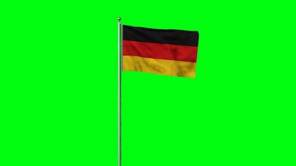 Flag of Germany | Green screen Footage | Прапор Німеччини | Флаг Германии | Футаж
