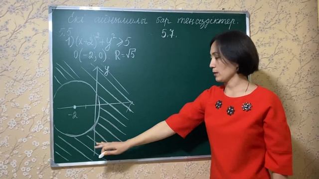 Екі айнымалысы бар теңсіздіктер 5.5; 5.7 есептер Алгебра 9-сынып смотреть онлайн