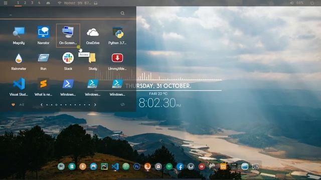 Rainmeter skin - Simple and clean workspace. смотреть онлайн
