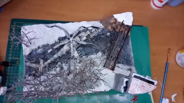 Diorama "The first Chechen war. Mi-24 in the Argun gorge. 1995 year"