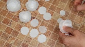 Вафельные цветы Подробно декор для торта простые цветы из вафельной бумаги