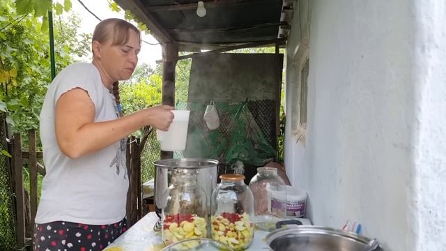 Ураган и Гроза...Что выжило в огороде? Вкусный компот на зиму, Жизнь в частном доме смотреть онлайн