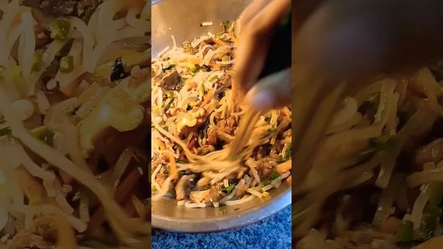 Japchae Rice Paper Spring Rolls #shorts #shortsfeed #japchae #ricepaperrolls #daily смотреть онлайн