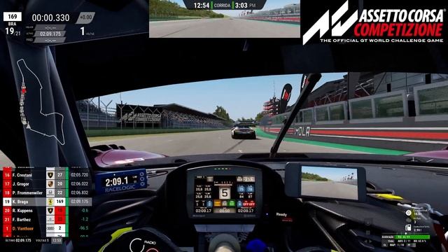 ACC FERRARI 296 GT3 IMOLA CORRIDA #GT3CAIOBR 1 смотреть онлайн