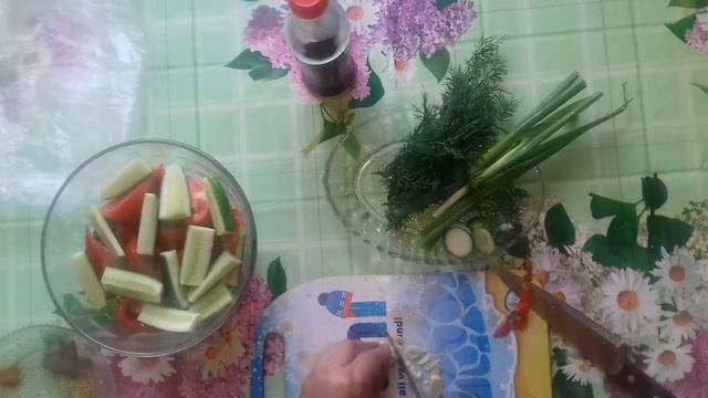Salafan Paketda Salat 😋 Tayorlash  Салатик овощей.Бистро рецепт.