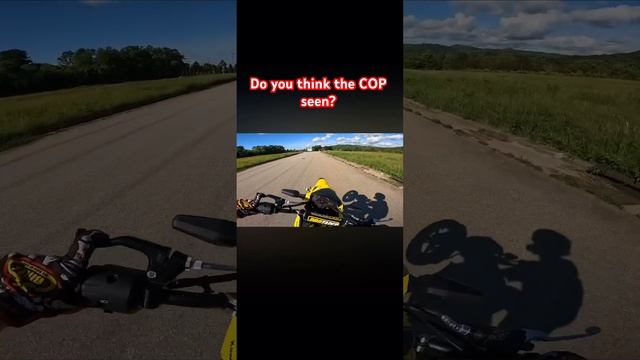 Did the cop see or just didn’t care? #bikelife #wheelie #minibike #grom #z125 #police #stuntbike смотреть онлайн