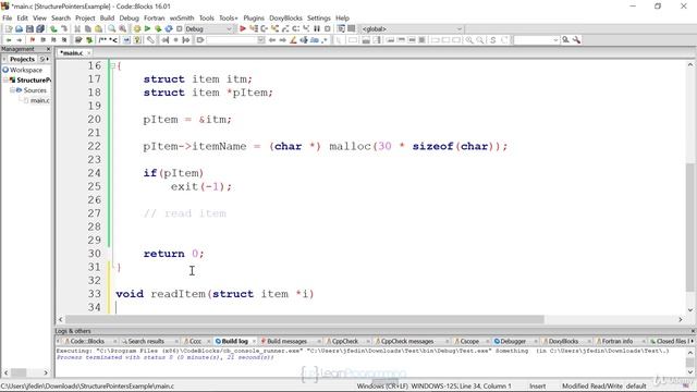 108 Demonstration Structure Pointers and Functions смотреть онлайн