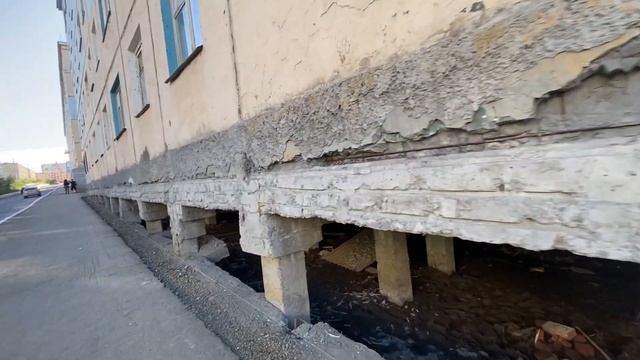 Норильск/Изменения на Ул.Дзержинского/Дома на сваях. смотреть онлайн