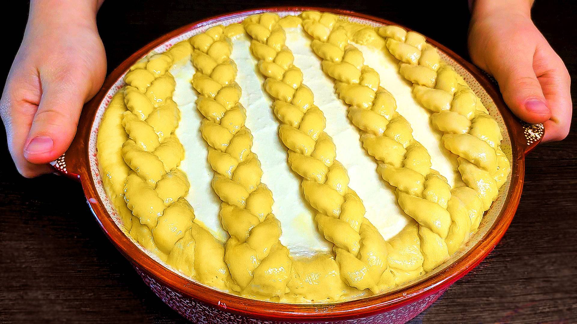 Творожный пирог косичка. Воздушный даже на следующий день! смотреть онлайн