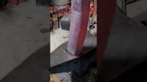 Изготовление клинка из стальных шариков.