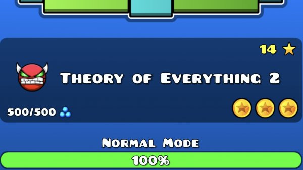 прохождение theory of everything 2 (toe2) в geometry dash