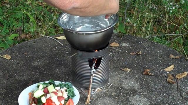 Hobo Stove Vegetable Soup
