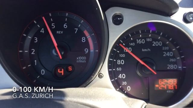 Nissan 370 Z 0-100 km/h / 0-60 km/h acceleration смотреть онлайн