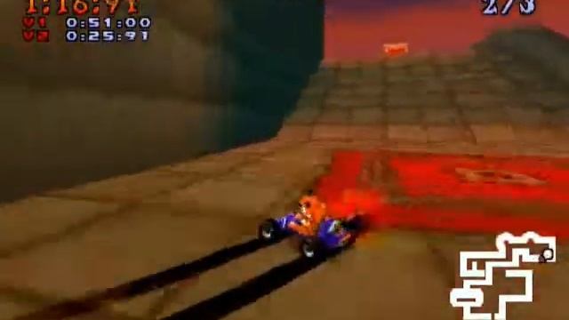 Crash Team Racing (PSX) - Pura vs N.Oxide in Castillo Cortex смотреть онлайн