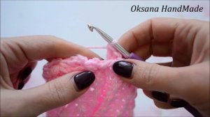 Шапка крючком НЕЖНОСТЬ. ВЯЗАТЬ ЛЕГКО. Мастер класс. Hat crochet pattern