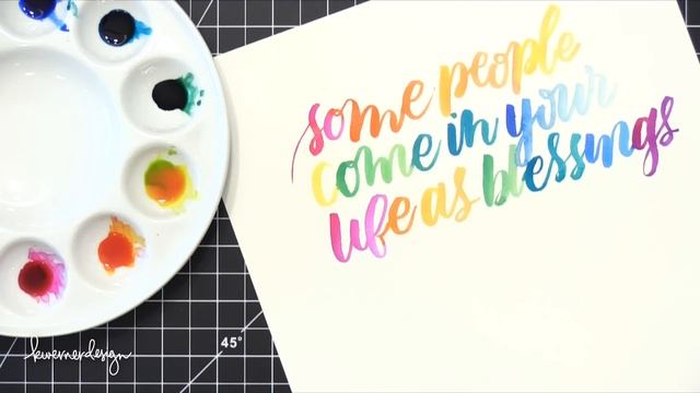 Watercolor Lettering with Dr. Ph. Martin's Radiant Concentrated Water Color смотреть онлайн