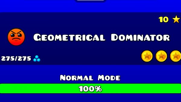 прохождение geometrical dominator в geometry dash