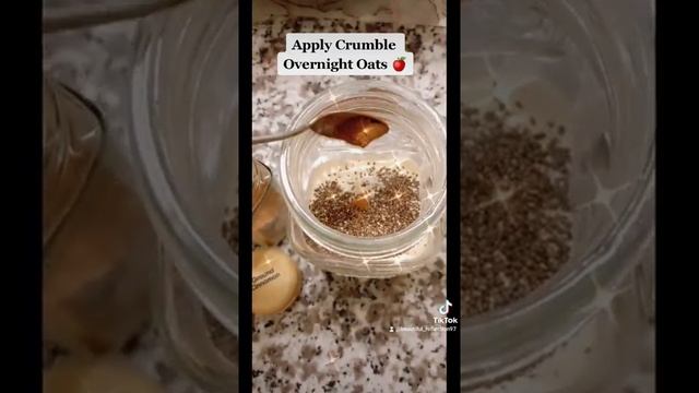 Apple Crumble Overnight Oats 🍎 смотреть онлайн