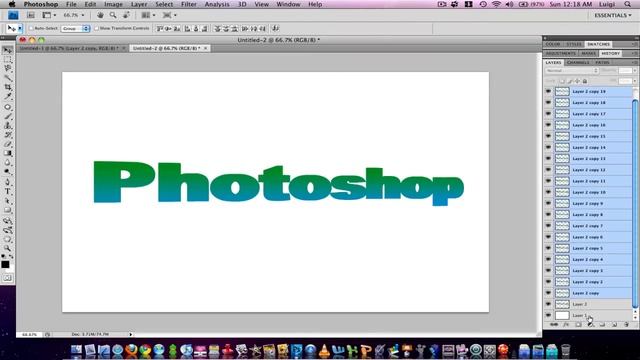 Photoshop: 3D Perspective Text Tutorial смотреть онлайн