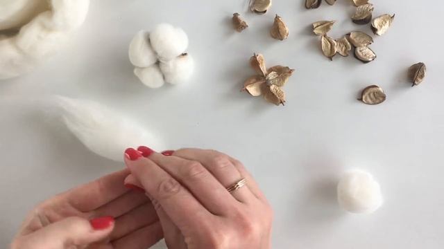 🐑 How to make cotton flowers (DIY) 🐑 смотреть онлайн