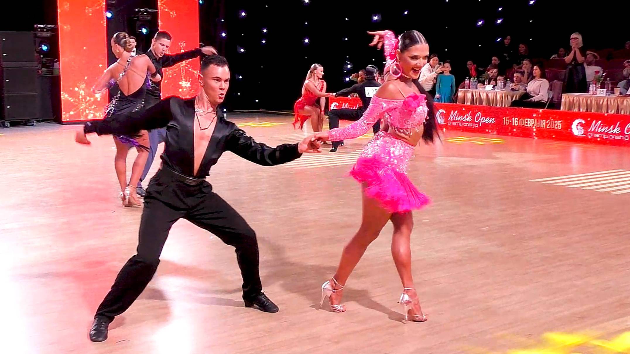 Взрослые La (Open) 1/2: ча-ча-ча, самба, румба, пасодобль, джайв. Belarus Open Cup 2024 смотреть онлайн