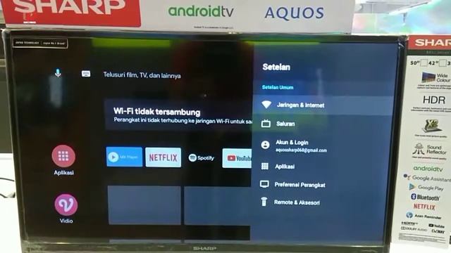 Cara setting ANDROID SHARP || Android tv sharp смотреть онлайн