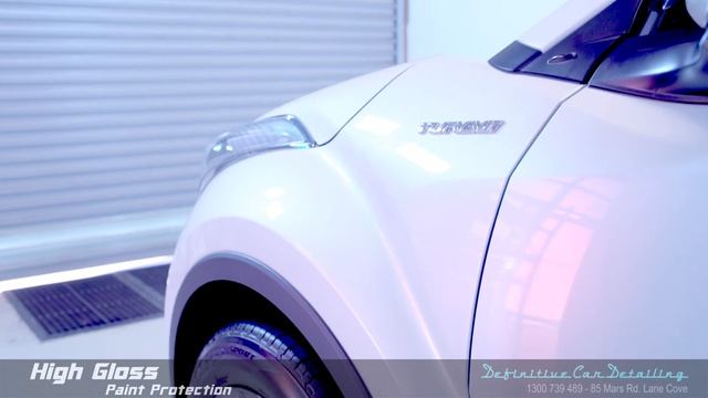 Toyota C HR Crystal White Definitive Sydney Liquid Glass Ceramic Coating High Gloss Paint Protectio смотреть онлайн