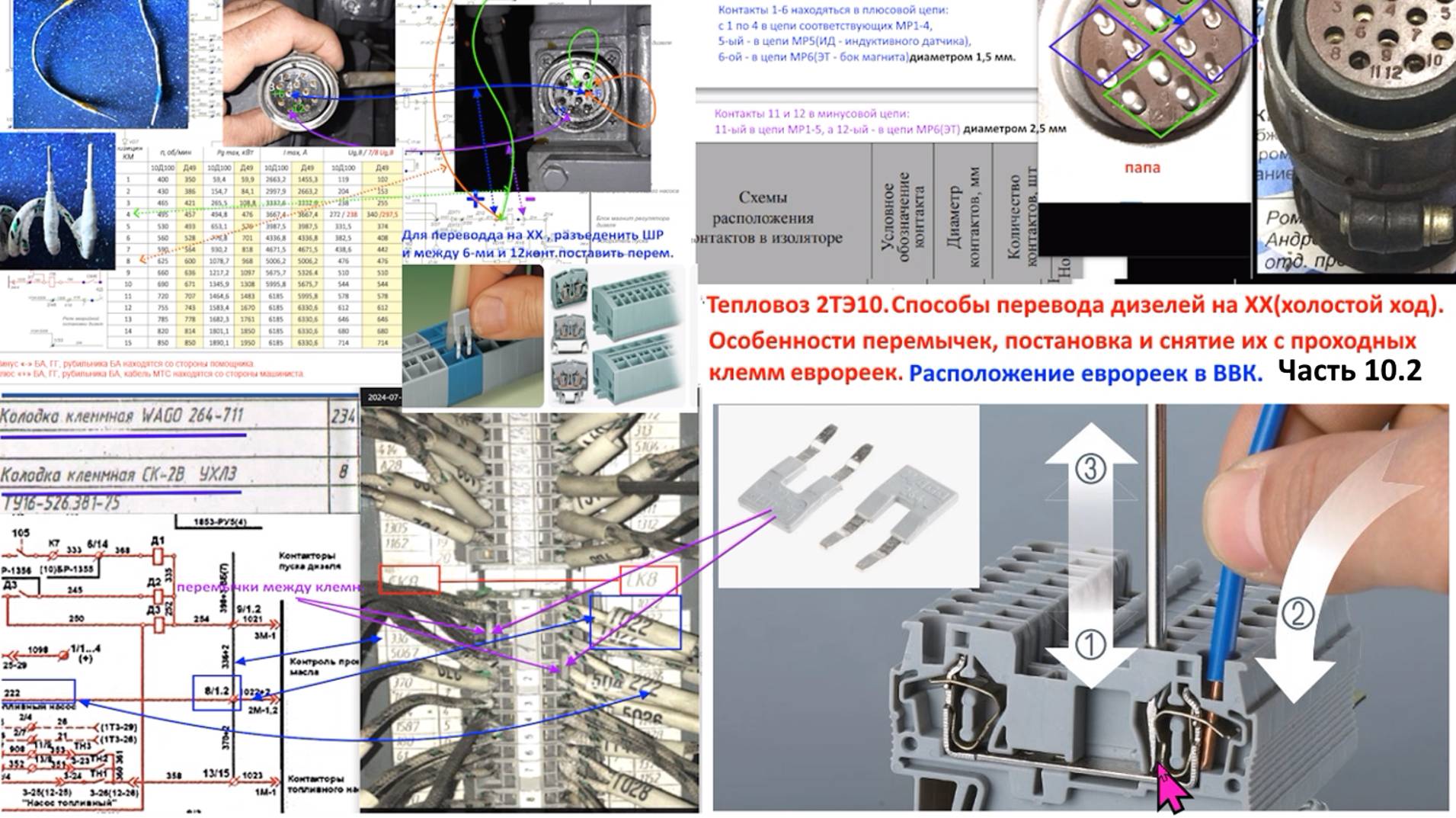 Тепловоз 2ТЭ10. Переход на ХХ. Еврорейки . Часть 10.2 смотреть онлайн