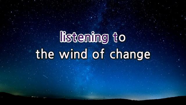 WIND OF CHANGE - SCORPIONS (karaoke version) смотреть онлайн