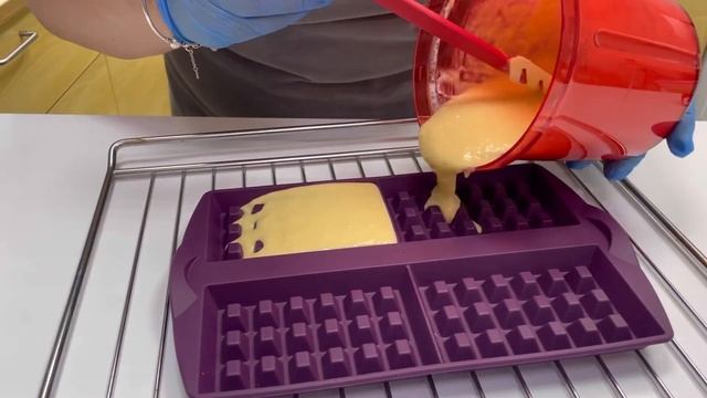 Ооочень вкусные Яблочные вафли. Силиконовая форма Вафли Tupperware. смотреть онлайн