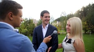 Свадебное интервью-наоборот.