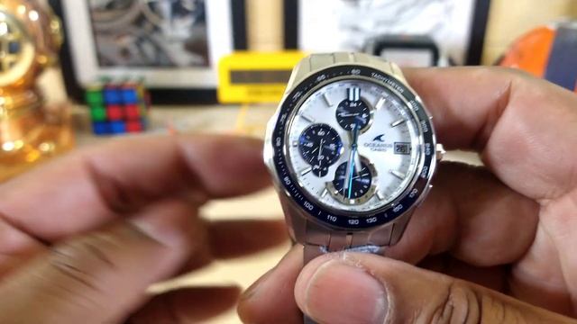 Casio Oceanus OCWS7000D-7A Manta S7000 Series Limited Edition Sapphire White