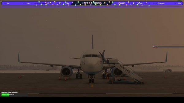MSFS 2020 PMDG 737-800, PBD005, Vatsim, Perm(USPP) - Omsk(UNOO)