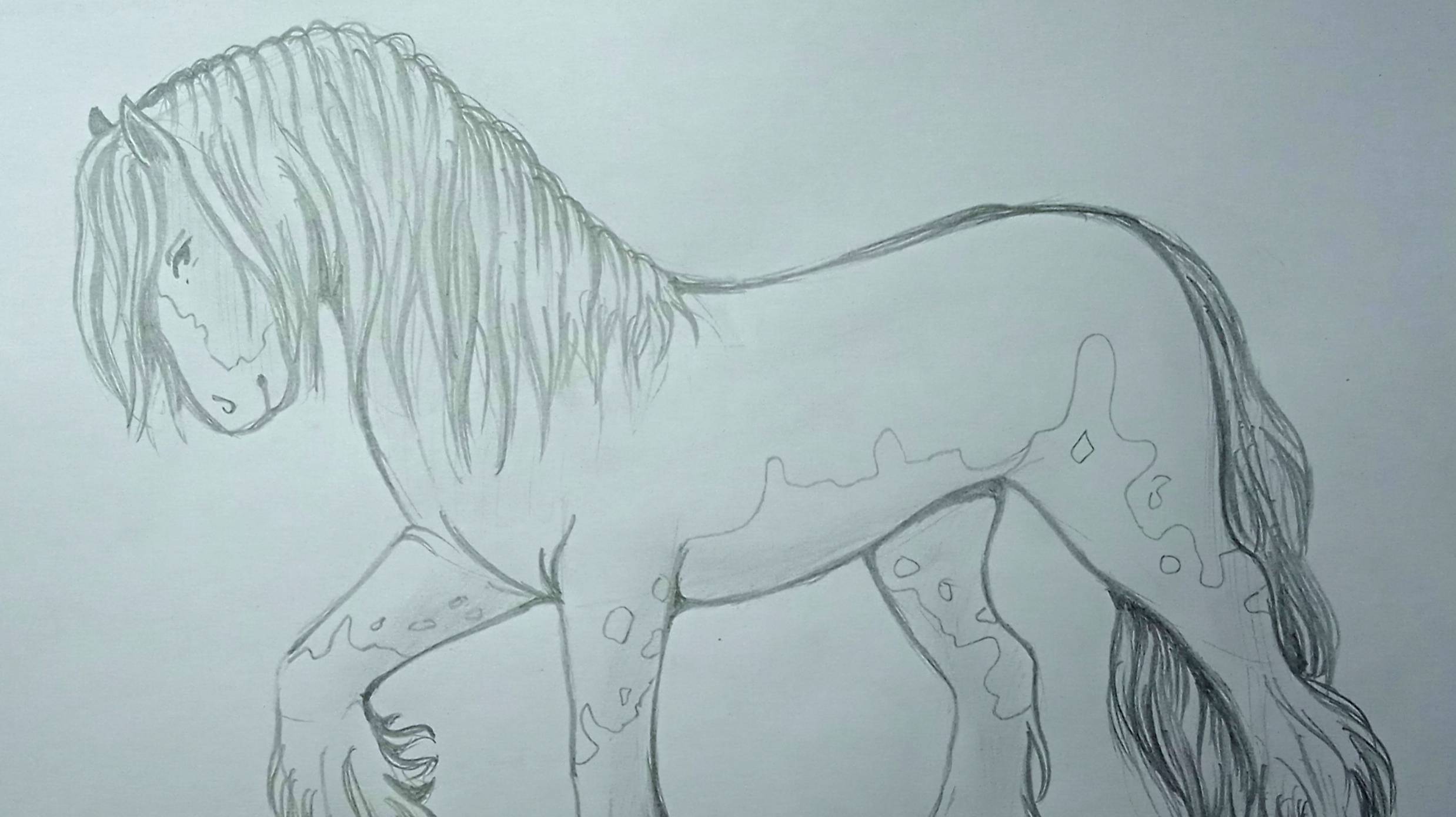 Как нарисовать лошадь \\ красивая лошадь \\ лошадь карандашом \\ поэтапно смотреть онлайн