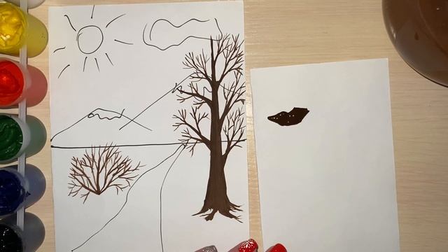 Не умеешь рисовать деревья? Как рисовать дерево. Видео урок. Рисуем деревья красками. Туториал смотреть онлайн