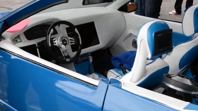 Custom chopped Nissan Silvia S15 show car! смотреть онлайн