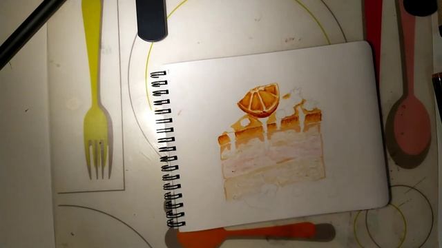 Как нарисовать очень аппетитный тортик скетч маркерами - Тортик с ягодами! смотреть онлайн