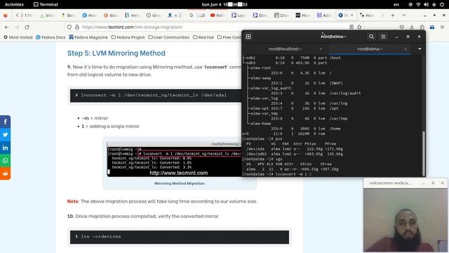 How to move lvm logical volume from a disk to another (with a small mistake) смотреть онлайн