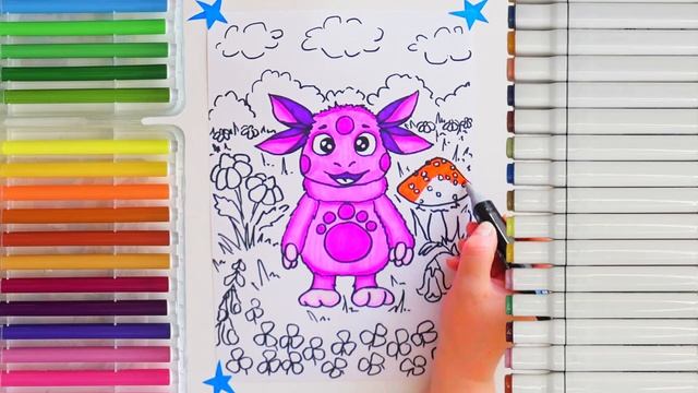 Drawing Moonzy | Рисуем Лунтика