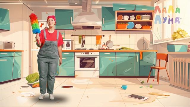 Помогаем родителям - Песенка про чистоту в доме! #дети смотреть онлайн