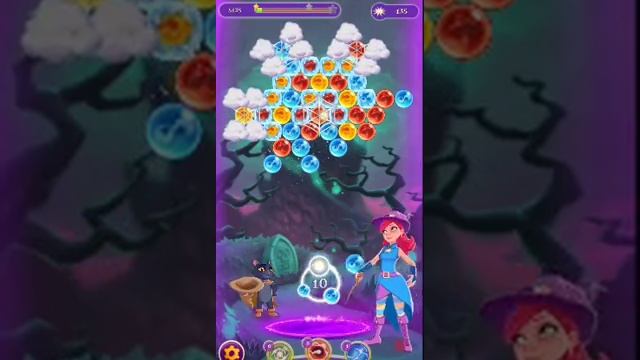 Bubble Witch 3 Saga Level 489 (First Look 👀) Boosters смотреть онлайн