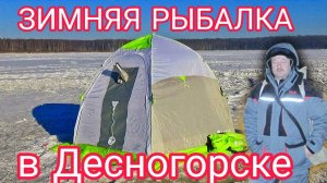 ЗИМНЯЯ РЫБАЛКА в ДЕСНОГОРСКЕ!!! ЛЕЩ НА ПОПЛАВОК! ПЕРВЫЙ ЛЁД! ПАЛАТКА на ЛЬДУ! МОРОЗ- НЕ ПОМЕХА!