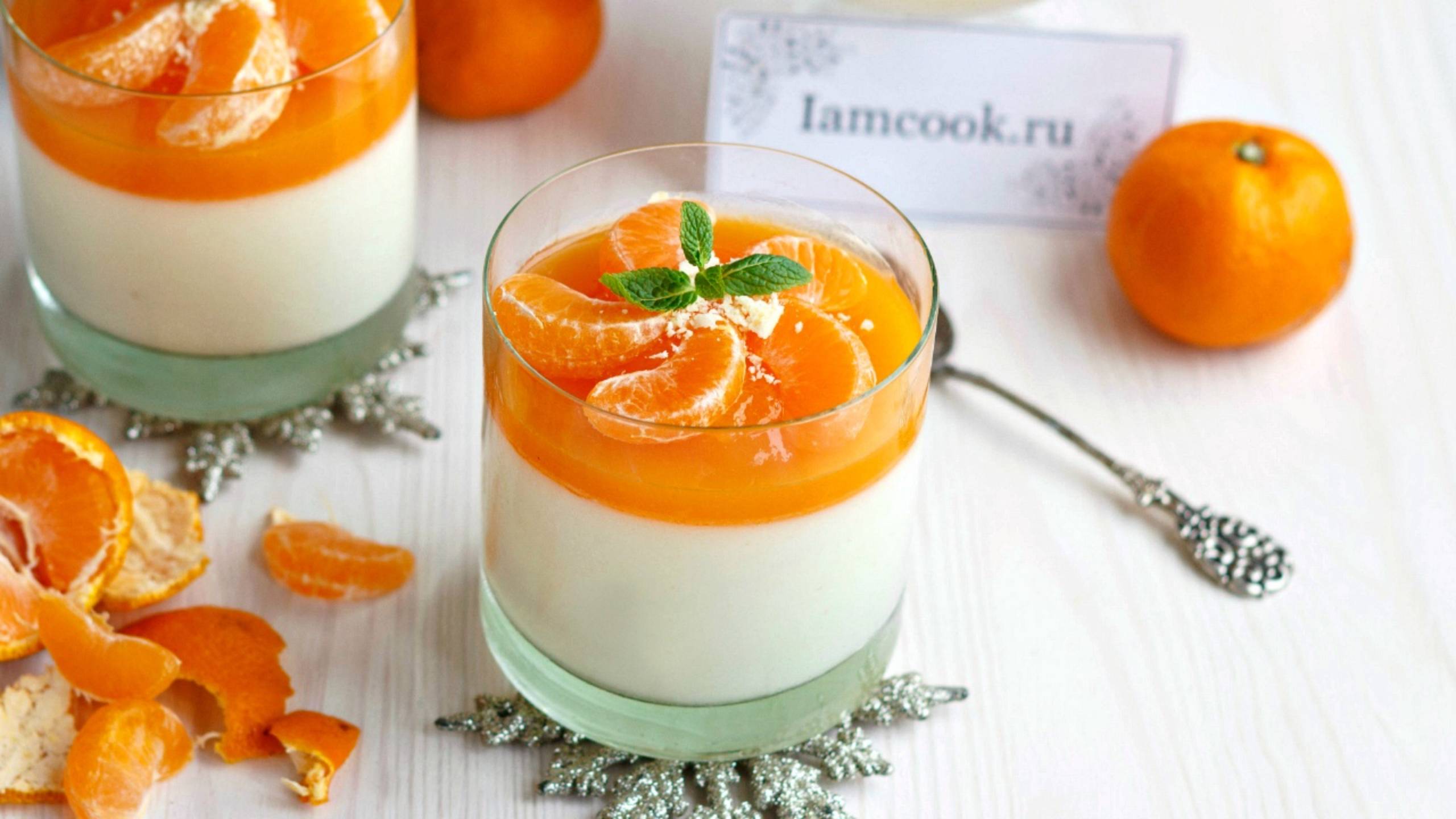 🍨 Панакота с мандаринами - праздничный итальянский десерт в стакане смотреть онлайн