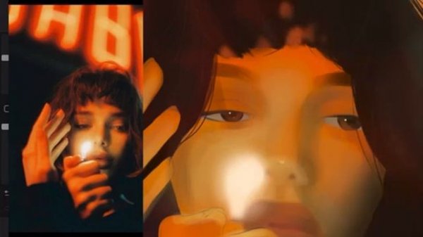 Рисую атмосферный арт под музыку | Thirteen_art