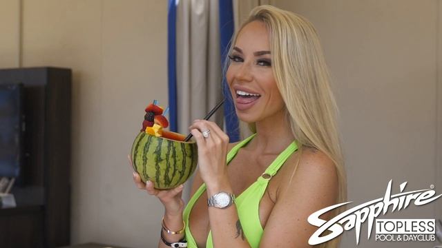 Watch Claudia Fijal Take Over Sapphire Topless Pool & Day Club With Casamigos Margaritas